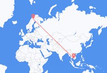 Flights from Phnom Penh, Cambodia to Kiruna, Sweden