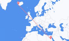 Flyreiser fra Luxor, Egypt til Reykjavik, Island
