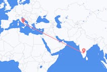 Flyrejser fra Bangalore, Indien til Napoli, Italien