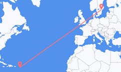 Flyreiser fra Antigua, Antigua og Barbuda til Norrköping, Sverige