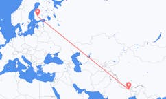 Flyrejser fra Biratnagar, Nepal til Tampere, Finland