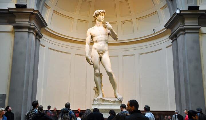 フィレンツェ、優先入場付きアカデミア美術館とミケランジェロの「ダビデ像」ウォーキングツアー