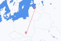 Vuelos desde Cracovia, Polonia a Riga, Letonia