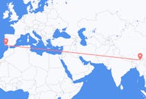 Flights from Dibrugarh, India to Faro, Portugal
