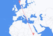 Flights from Gambela, Ethiopia to Bergen, Norway