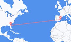 Flyg från Jacksonville, USA till Alicante, Spanien