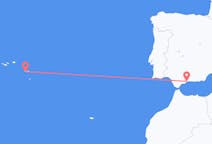 Vols depuis la ville de Ponta Delgada vers la ville de Malaga