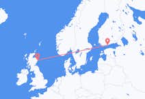 Flyreiser fra Aberdeen, Skottland til Helsingfors, Finland