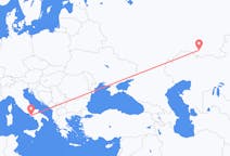Fly fra Orenburg til Napoli