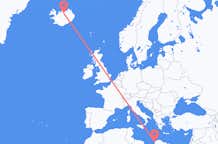 Flyreiser fra Benghazi, Libya til Akureyri, Island