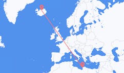 Flights from Benghazi, Libya to Akureyri, Iceland