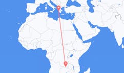 Flyreiser fra Lubumbashi, den demokratiske republikken Kongo til Zakynthos Island, Hellas