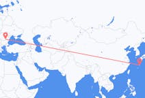 Flyg från Amami, Japan till Bukarest, Rumänien