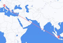 Flyrejser fra Jakarta til Pisa