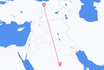 Vluchten van Al Qasim, Saoedi-Arabië naar Erzincan, Turkije
