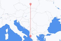 Flights from Kraków in Poland to Corfu in Greece