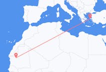 Vluchten van Atar, Mauritanië naar Chios, Griekenland