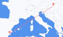Flyreiser fra Murcia, til Budapest