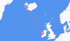 航班从爱尔兰香农市到雷克雅维克市，冰岛塞尔