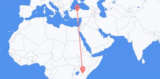 Flyreiser fra Kenya til Tyrkia