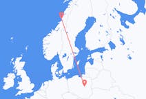 Loty z miasta Brønnøysund do miasta Warszawa