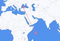 Flyrejser fra Praslin, Seychellerne til Ankara, Tyrkiet