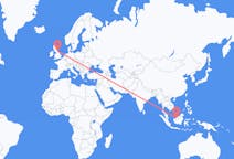 Flyg från Sibu, Malaysia till Newcastle upon Tyne, England