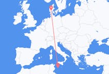 Flights from Lampedusa in Italy to Billund in Denmark