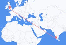 Flyreiser fra Kochi, India til Bristol, England