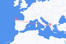 Flyreiser fra La Coruña, Spania til Ioánnina, Hellas