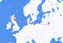 Flyreiser fra Edinburgh, Skottland til Minsk, Hviterussland