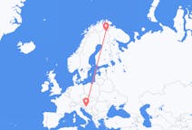 Vuelos de Zagreb, Croacia a Ivalo, Finlandia