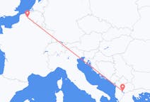 Lennot Ohridista (Pohjois-Makedonia) Lilleen (Ranska)