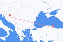 Flyreiser fra Banja Luka, Bosnia-Hercegovina til Samsun, Tyrkia