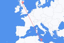 出发地 利比亚的黎波里前往苏格兰的爱丁堡的航班