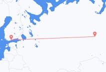 Fly fra Khanty-Mansiysk til Helsingfors