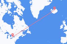 Flyreiser fra Toronto, Canada til Akureyri, Island