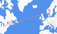 Flyrejser fra Plattsburgh til Oslo