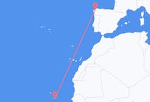 Flyreiser fra Praia, til La Coruña