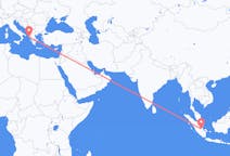 Flüge von Jambi-Stadt, Indonesien nach Korfu, Griechenland