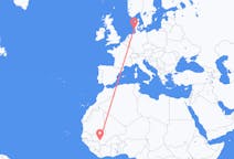 Flyrejser fra Bamako, Mali til Vesterland, Tyskland