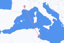 Loty z Dżerba, Tunezja do Nimesa, Francja