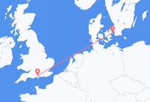 Vols de Copenhague, Danemark pour Southampton, Angleterre