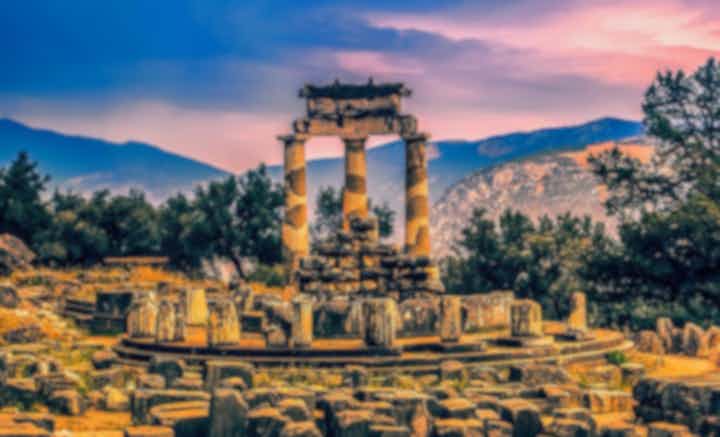 Historical tours in Delphi, Greece