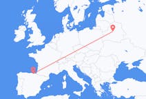 Vols de Minsk, Biélorussie pour Bilbao, Espagne