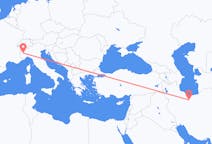 Flyg från Teheran till Turin