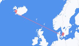 Flyrejser fra Danmark til Island