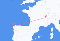 Flights from A Coruña in Spain to Geneva in Switzerland