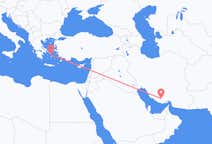 Flüge von Lar, der Iran nach Mykonos, Griechenland