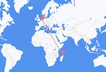 Flyrejser fra Sambava, Madagaskar til Köln, Tyskland